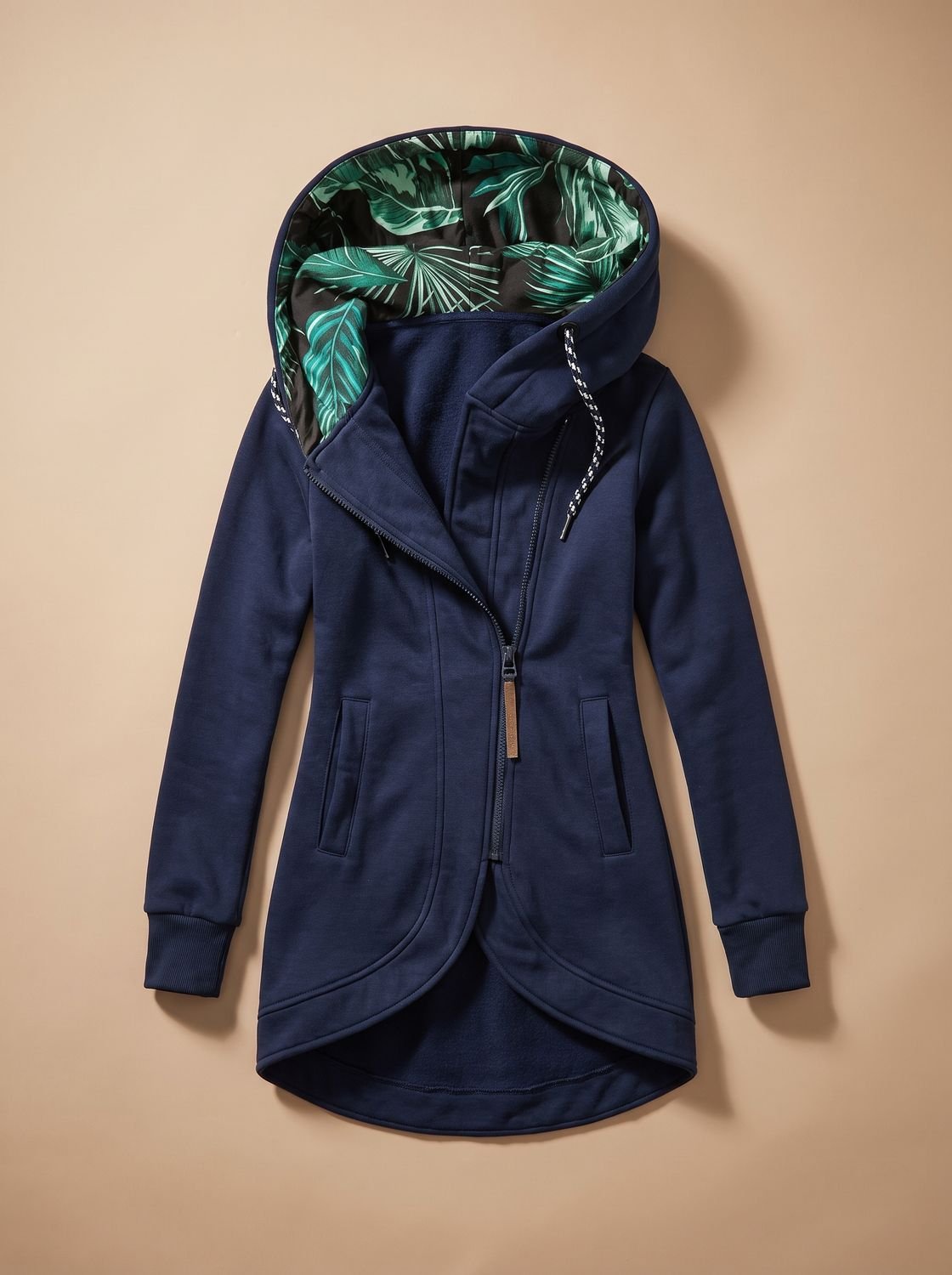 Beth | Women's Tropical-Lined Zip-Up Hooded Jacket