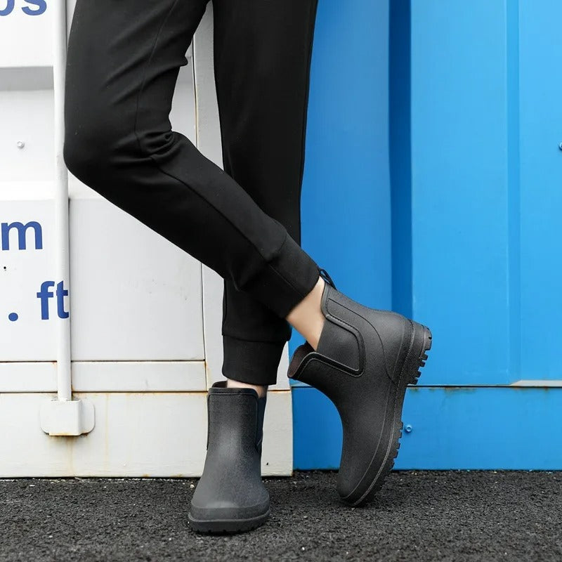 Zara | Women's Waterproof Platform Chelsea Rain Ankle Boots