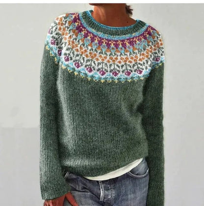 Gwyneira | Women's Striped Boat Neck Jumper