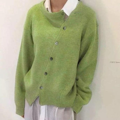 Button-Detail Wool Jumper for Winter